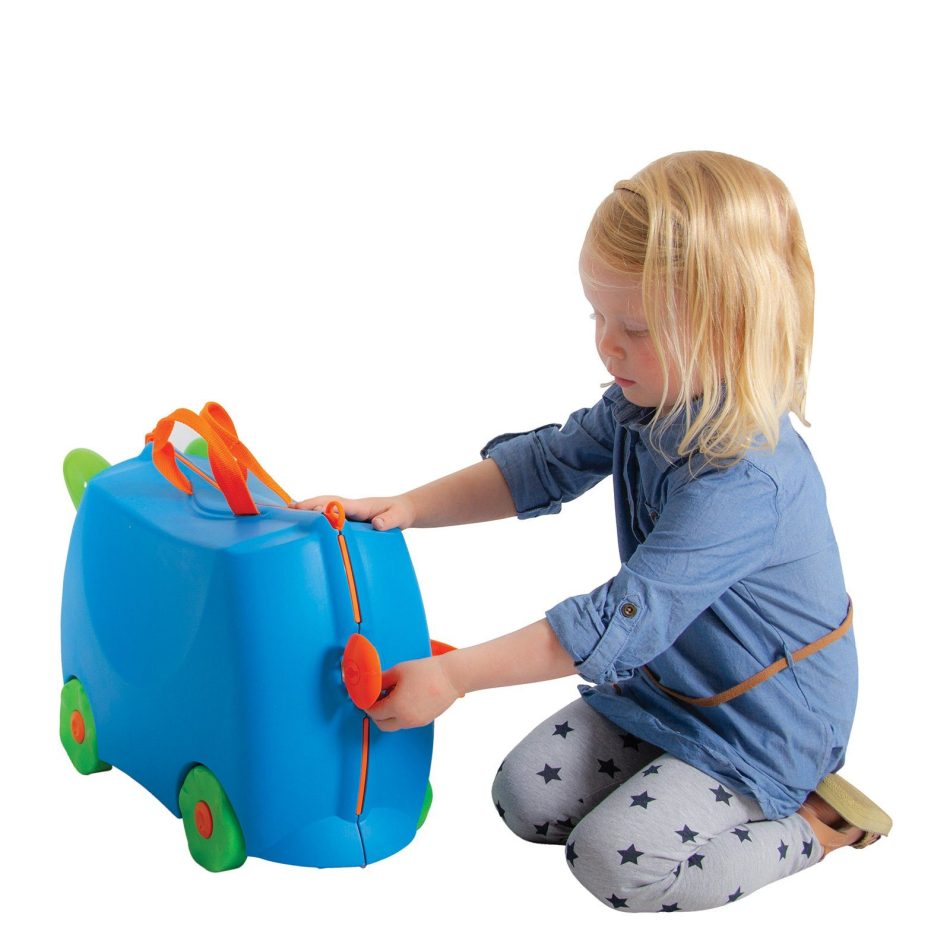 Kiddicare Bon Voyage Kids Ride On Suitcase Luggage Blue - Image 6