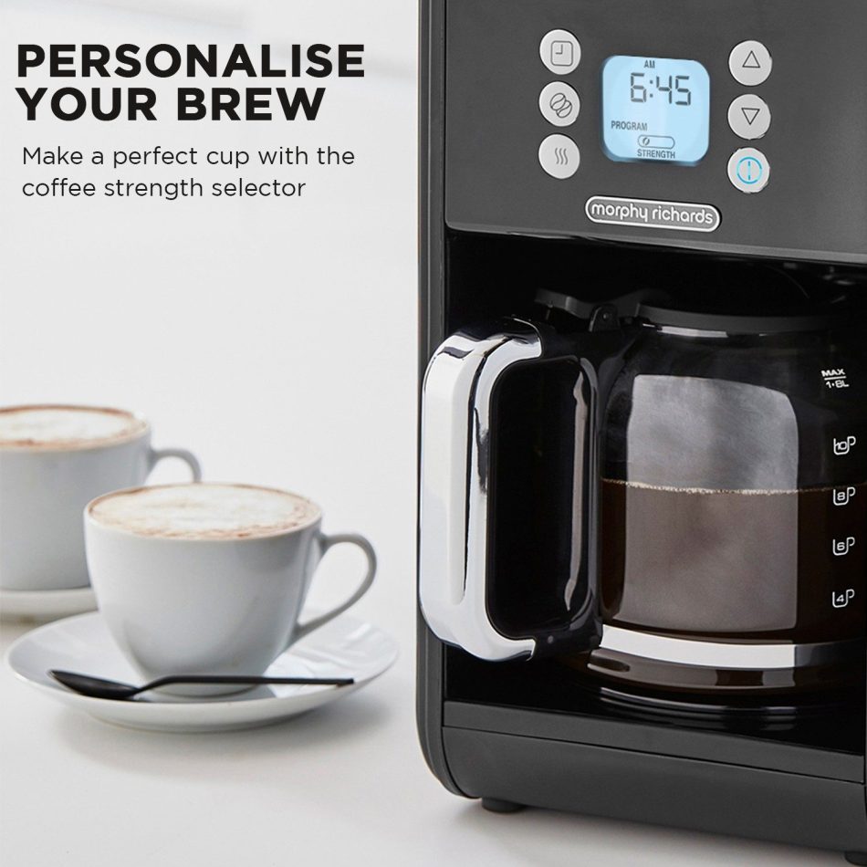 Morphy Richards Verve Filtered Coffee Maker With Timer - Black - Image 6