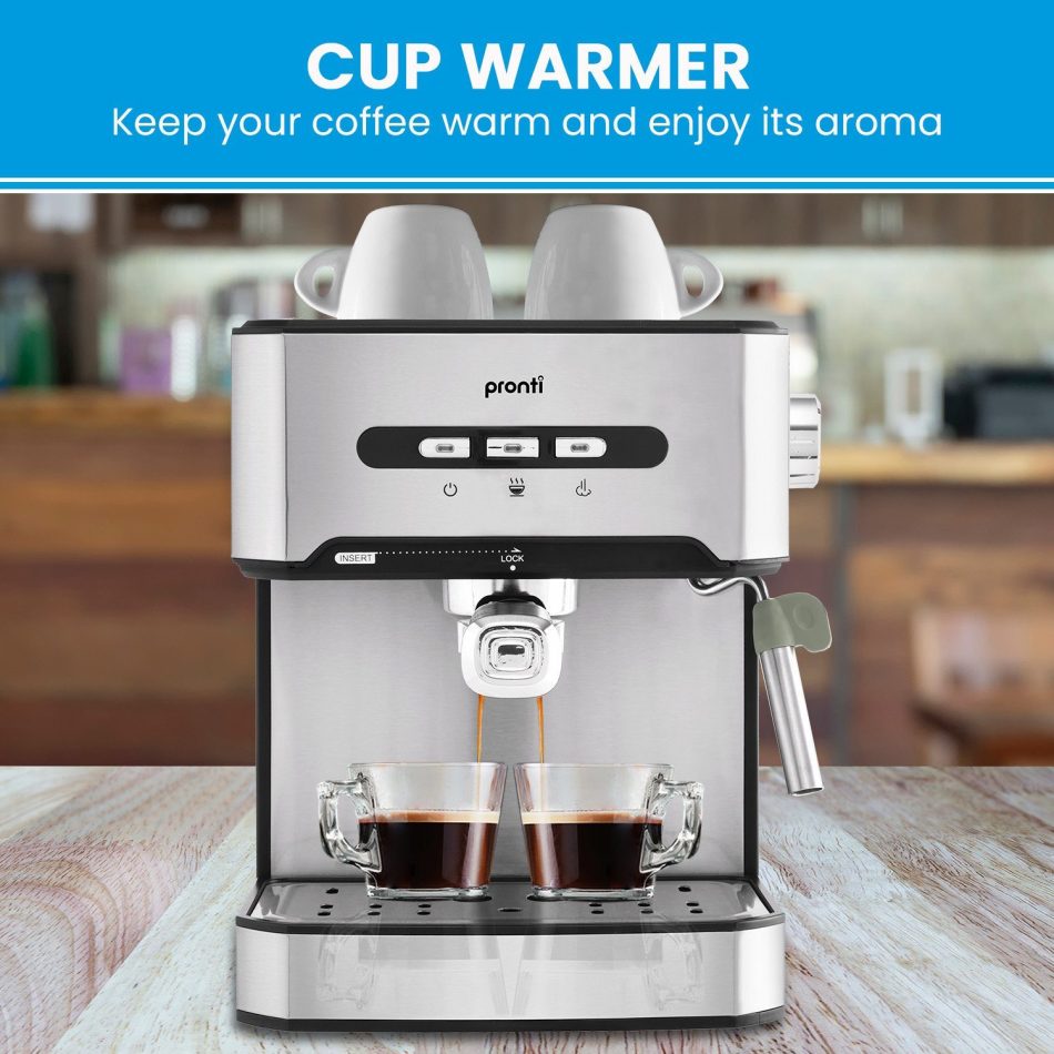Pronti 1.6L Automatic Coffee Espresso Machine with Steam Frother - Image 7