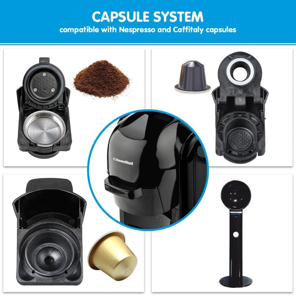 Homemaid 3-in-1 Cm511hm Coffee Multi Capsule Pod Machine - Image 5