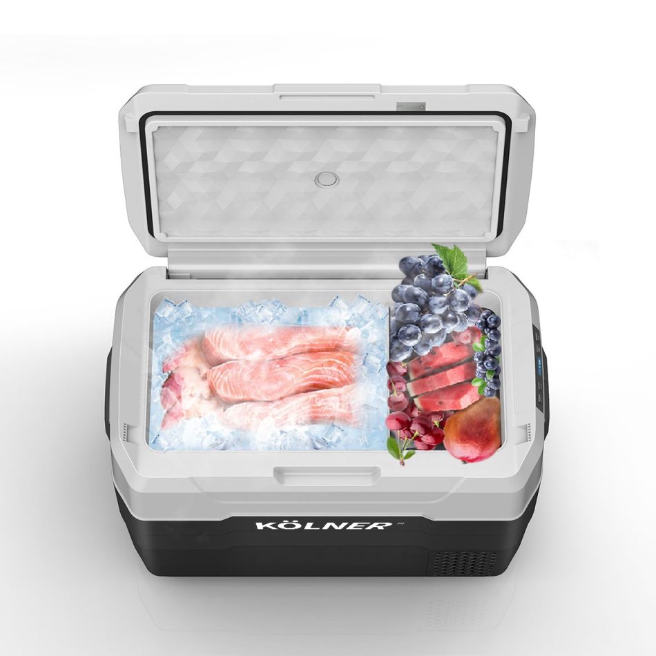 Kolner 40l Fridge Freezer Cooler 12/24/240v Camping Portable Esky Refrigerator - Black - Image 6