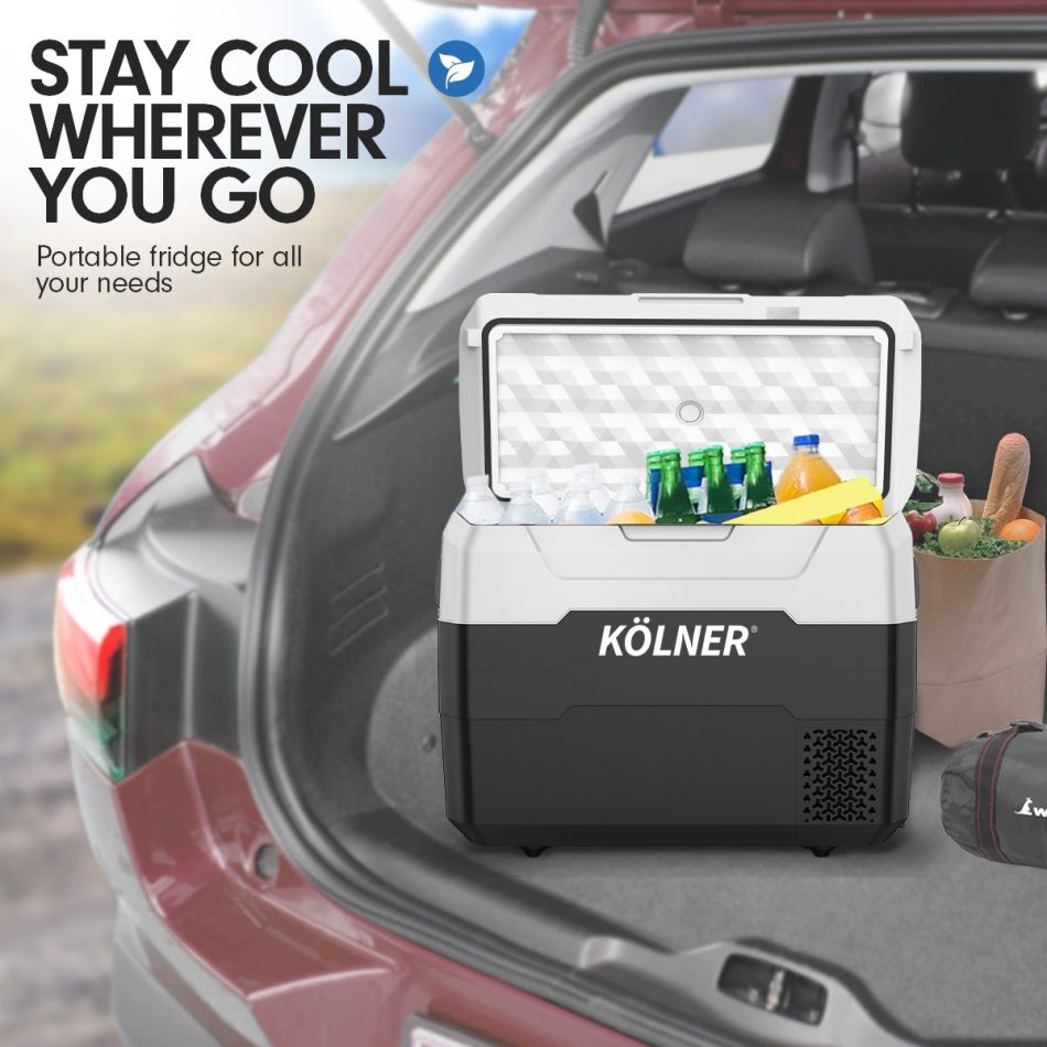 Kolner 40l Fridge Freezer Cooler 12/24/240v Camping Portable Esky Refrigerator - Black - Image 11
