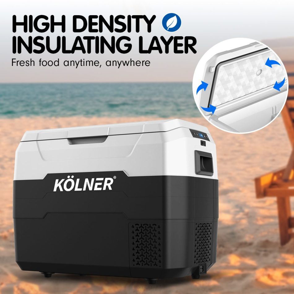 Kolner 40l Fridge Freezer Cooler 12/24/240v Camping Portable Esky Refrigerator - Black - Image 12