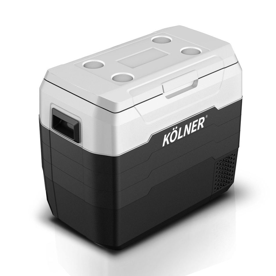 Kolner 50l Fridge Freezer Cooler 12/24/240v Camping Portable Refrigerator - Black - Image 4
