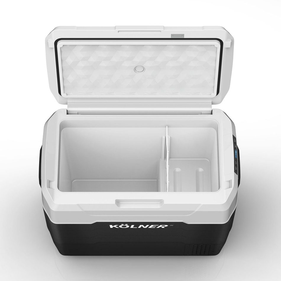 Kolner 50l Fridge Freezer Cooler 12/24/240v Camping Portable Refrigerator - Black - Image 5