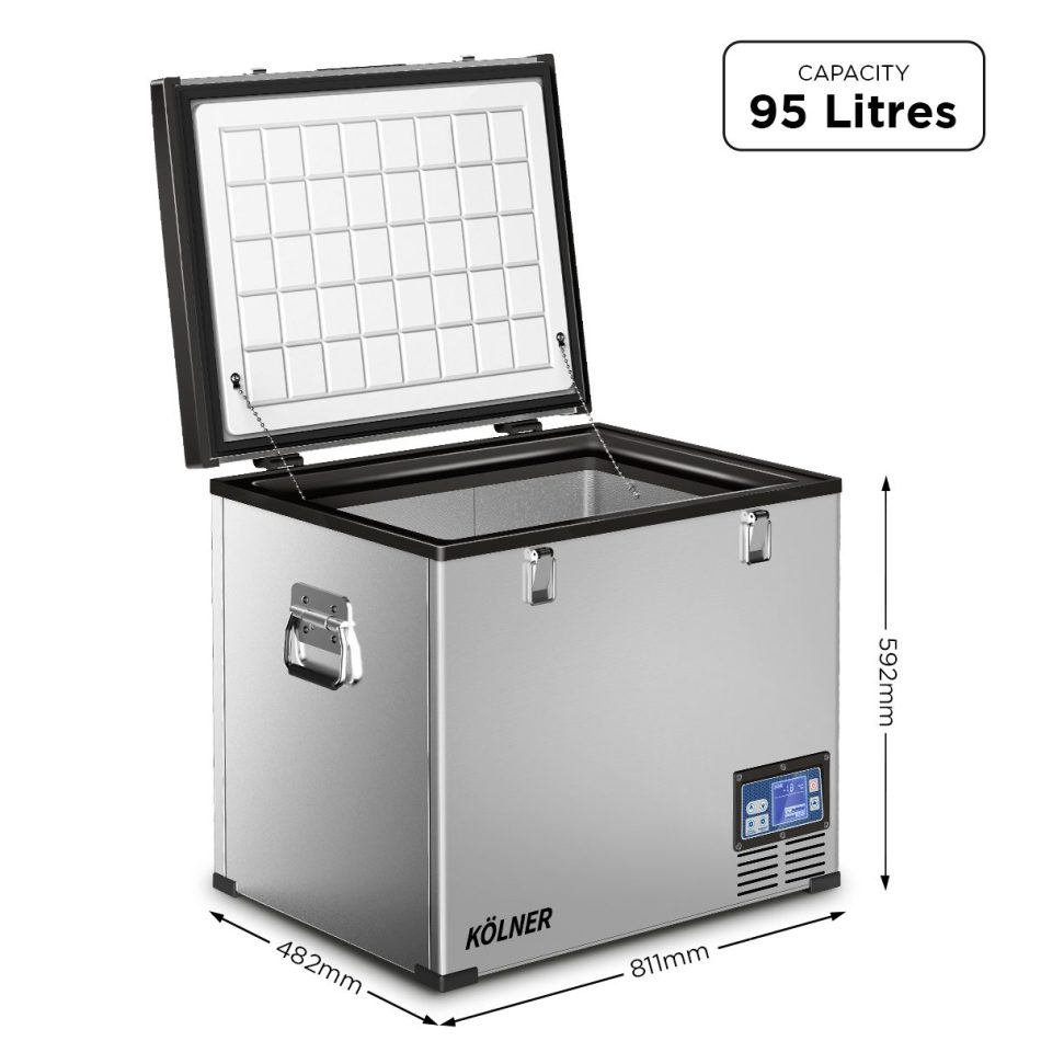 Kolner 95l Portable Fridge Chest Freezer With Lcd Panel - Rv Vehicle Camping Refrigerator - Image 6