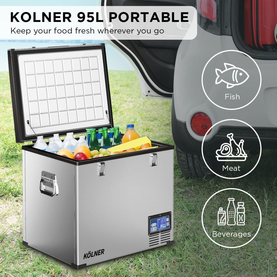 Kolner 95l Portable Fridge Chest Freezer With Lcd Panel - Rv Vehicle Camping Refrigerator - Image 11