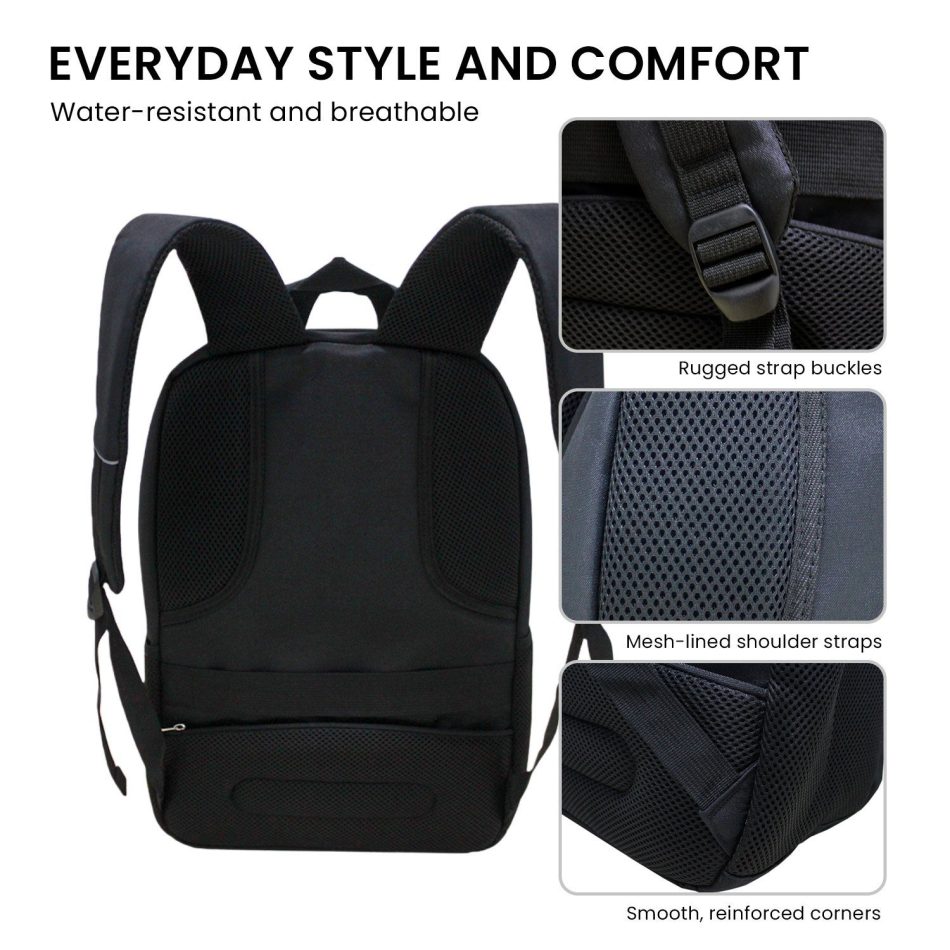 Klika Large Water-Resistant Travel Laptop Backpack - Image 8