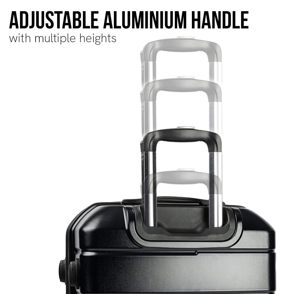 Olympus Artemis 20in Hard Shell Suitcase ABS+PC  Jet Black - Image 4