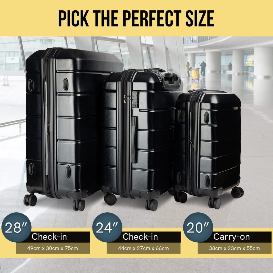 Olympus Artemis 20in Hard Shell Suitcase ABS+PC  Jet Black - Image 8