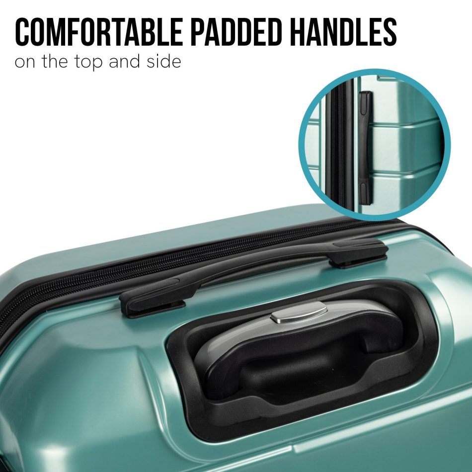 Olympus Artemis 24in Hard Shell Suitcase ABS+PC  Electric Teal - Image 7
