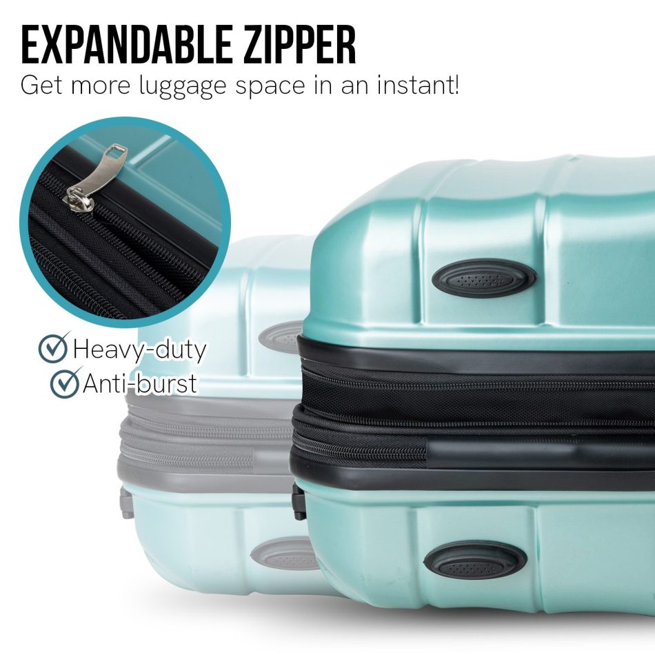 Olympus Artemis 24in Hard Shell Suitcase ABS+PC  Electric Teal - Image 8