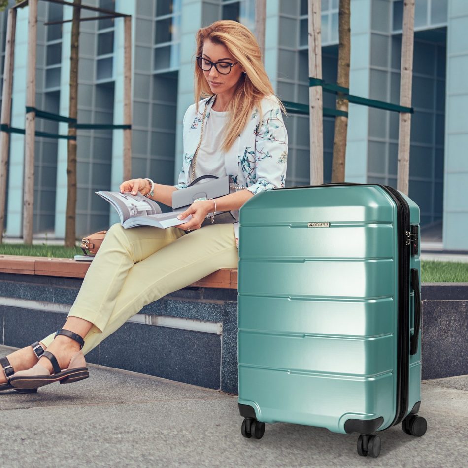 Olympus Artemis 24in Hard Shell Suitcase ABS+PC  Electric Teal - Image 12