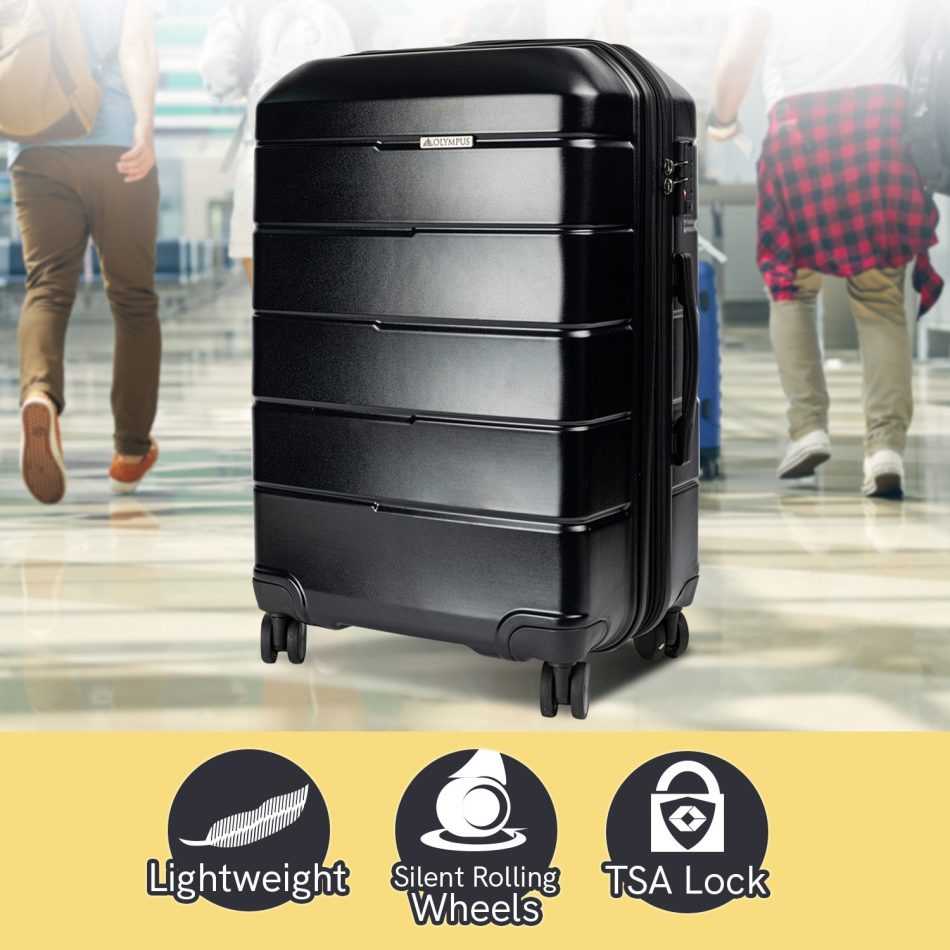 Olympus Artemis 28in Hard Shell Suitcase ABS+PC Jet Black - Image 4