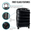 Olympus Artemis 28in Hard Shell Suitcase ABS+PC Jet Black - Image 5