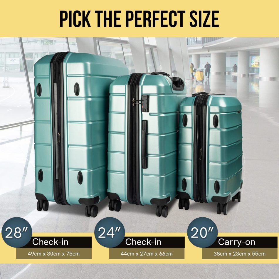 Olympus Artemis 28in Hard Shell Suitcase  ABS+PC - Electric Teal - Image 10