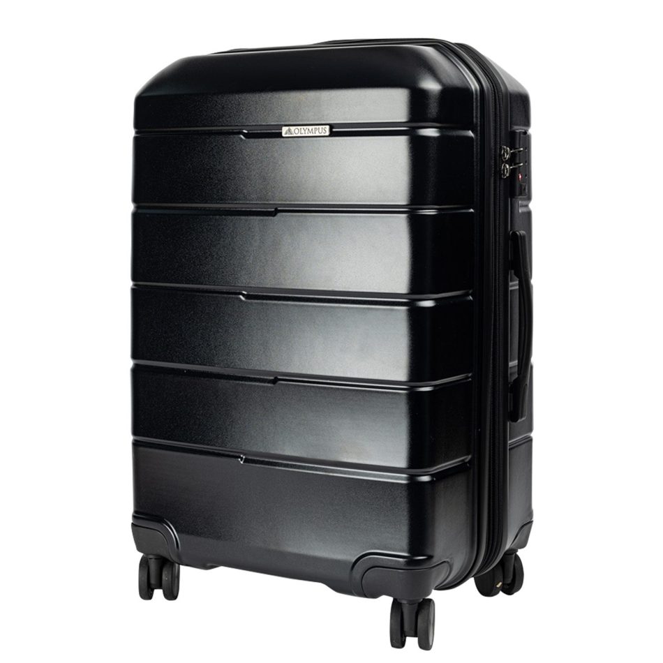 Olympus 3PC Artemis Luggage Set Hard Shell Suitcase ABS+PC  Jet Black - Image 2