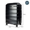 Olympus 3PC Artemis Luggage Set Hard Shell Suitcase ABS+PC  Jet Black - Image 5