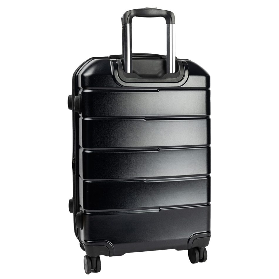 Olympus 3PC Artemis Luggage Set Hard Shell Suitcase ABS+PC  Jet Black - Image 6