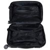 Olympus 3PC Artemis Luggage Set Hard Shell Suitcase ABS+PC  Jet Black - Image 12