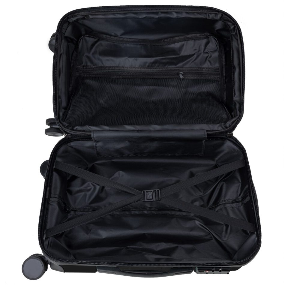 Olympus 3PC Artemis Luggage Set Hard Shell Suitcase ABS+PC  Jet Black - Image 12