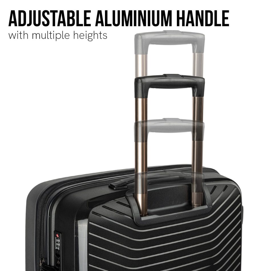 Olympus  Astra 20in Hard Shell Suitcase - Obsidian Black - Image 4
