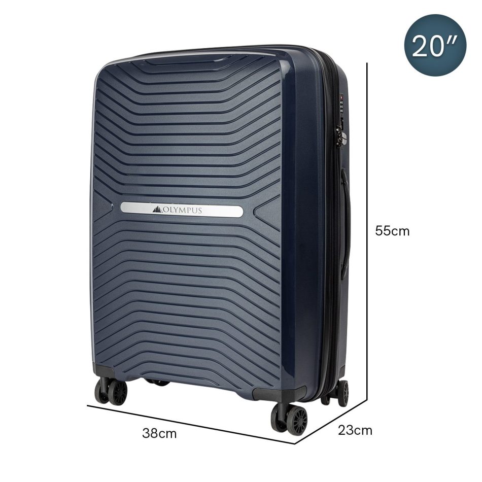 Olympus Astra 20in Lightweight Hard Shell Suitcase - Aegean Blue - Image 2