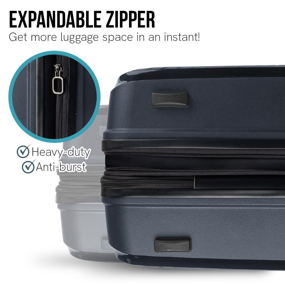 Olympus Astra 20in Lightweight Hard Shell Suitcase - Aegean Blue - Image 8