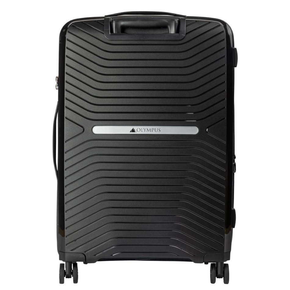 Olympus 3PC Astra Luggage Set Hard Shell Suitcase - Obsidian Black - Image 7