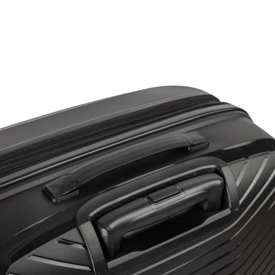 Olympus 3PC Astra Luggage Set Hard Shell Suitcase - Obsidian Black - Image 9