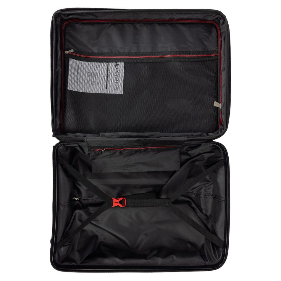 Olympus 3PC Astra Luggage Set Hard Shell Suitcase - Obsidian Black - Image 12