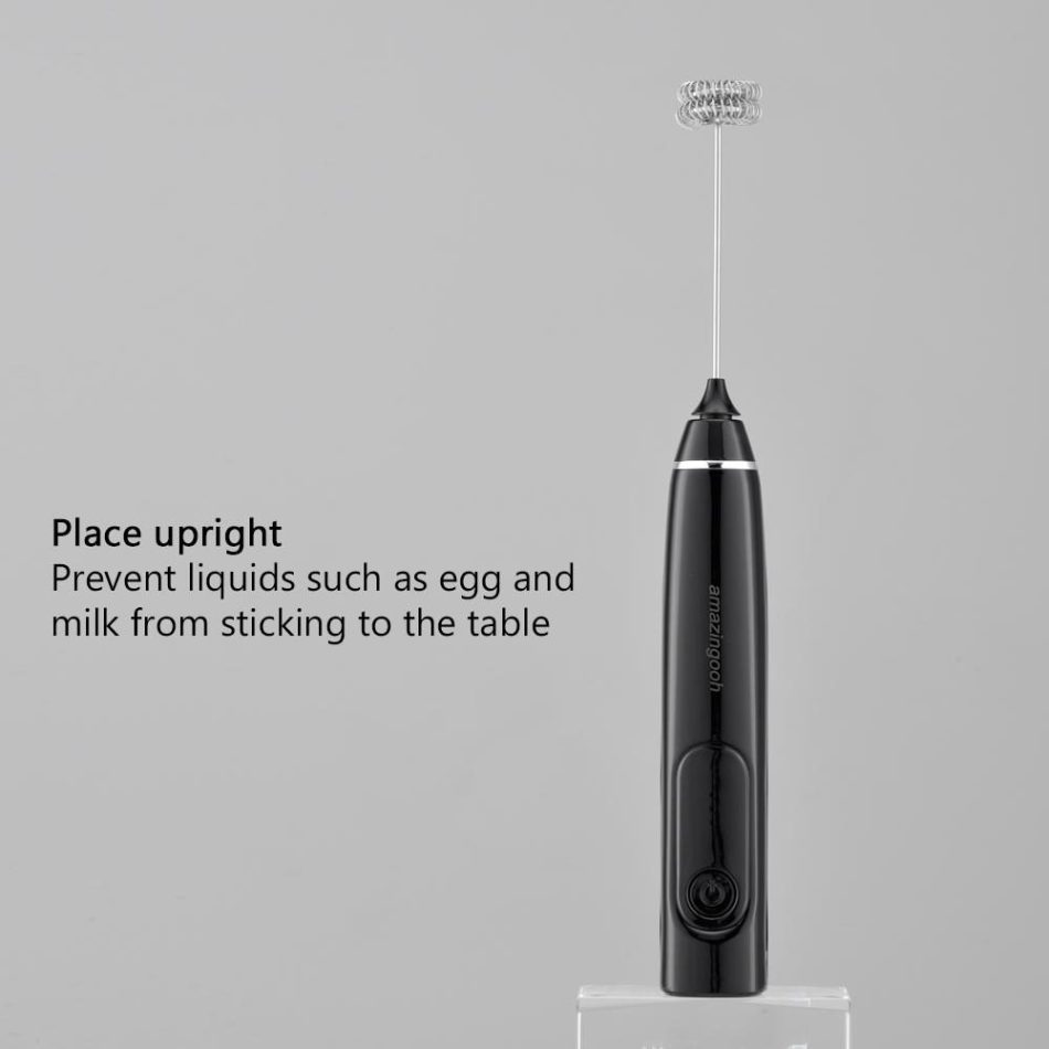 USB Charging Electric Egg Beater Milk Frother Handheld Drink Coffee Foamer AU with 2 Stainless Steel Whisks Pink - Image 4