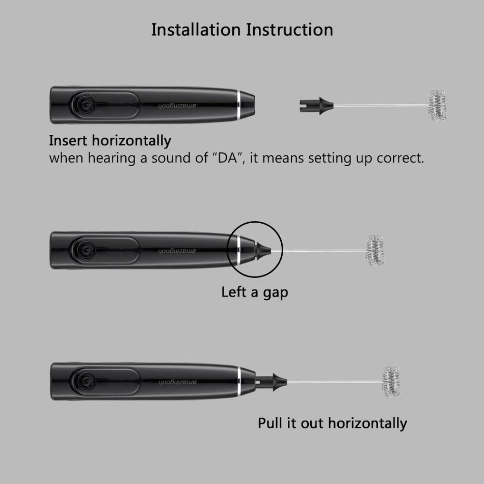 USB Charging Electric Egg Beater Milk Frother Handheld Drink Coffee Foamer AU with 2 Stainless Steel Whisks White - Image 6