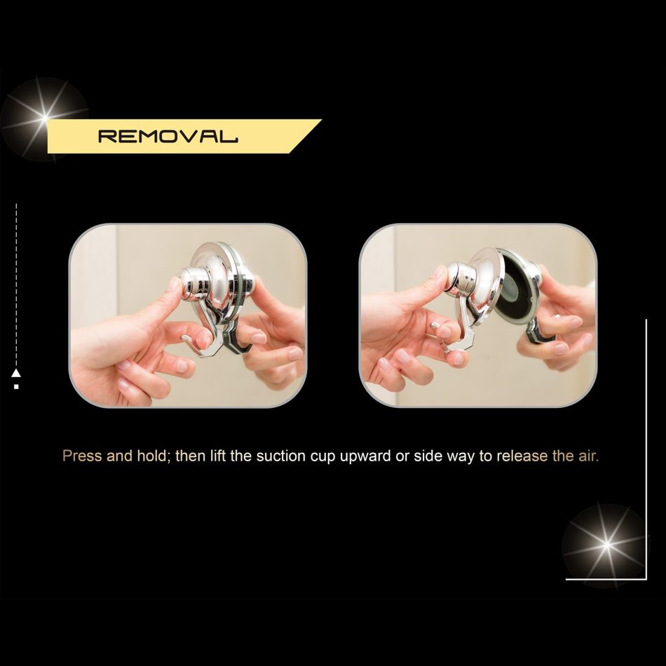 Hair Dryer Brush Comb Holder Removable Suction WHITE - Image 6