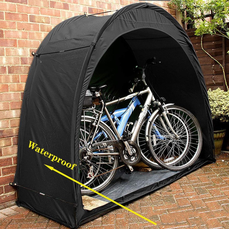 Bike Cover Storage Tent Durable Waterproof Anti-Dust Foldable Outdoor Tools Storage Shed - Image 5