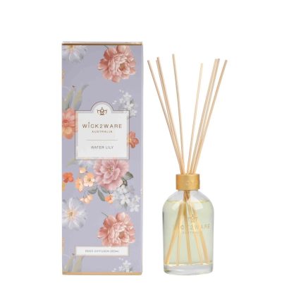 Wick2Ware Australia Fragrance Reed Diffuser Water Lily 200ml/7.1 fl oz