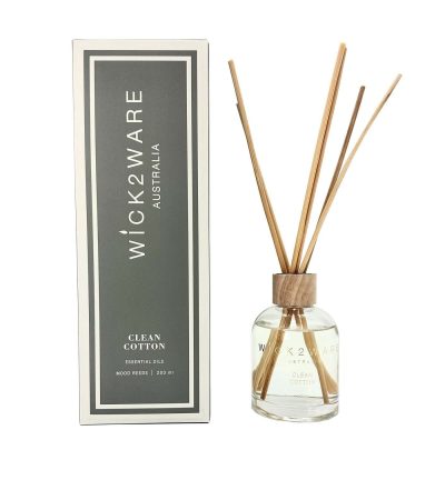 Wick2Ware Australia Clean Cotton Fragrance Reed Diffuser 200ml/7.1 fl oz