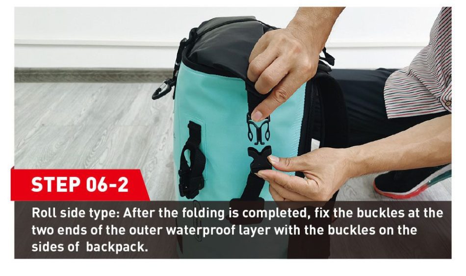 NOOYAH IPX8 Waterproof Bike Cycle Outdoor Sports Backpack Double-Layer Waterproof Bag - Image 6
