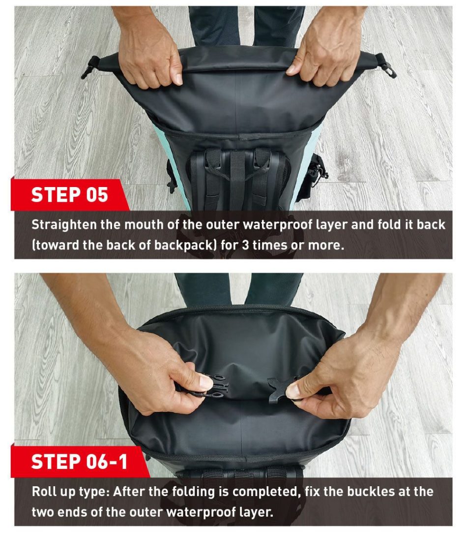 NOOYAH IPX8 Waterproof Bike Cycle Outdoor Sports Backpack Double-Layer Waterproof Bag - Image 18