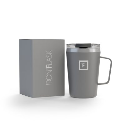 Iron Flask Grip Coffee Mug, Graphite - 12oz/350ml