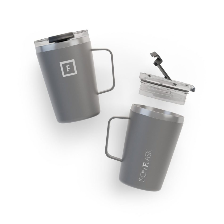 Iron Flask Grip Coffee Mug, Graphite - 12oz/350ml - Image 2