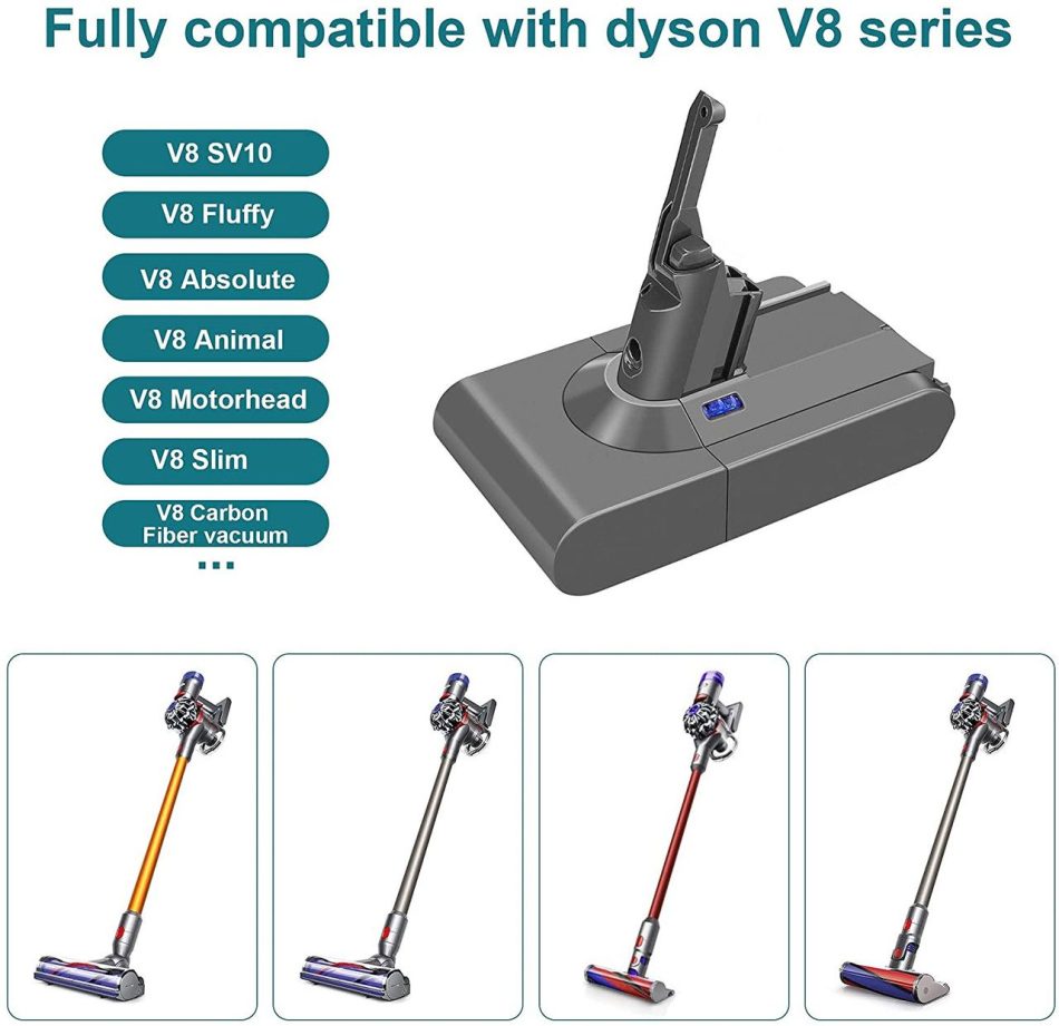 Battery for all Dyson V8 SV10 vacuum cleaners - Image 8