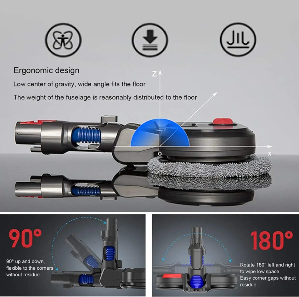 Superior Mop & Vacuum Tool for Dyson V7, V8, V10, V11 & V15 Vacuum Cleaners - Image 6