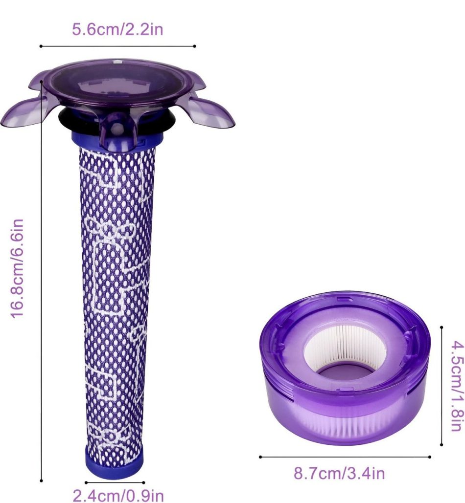 Hygieia Filter Kit for Dyson V7 Advanced SV37 & V8 With Star Pre-Filter SV25 - Image 2
