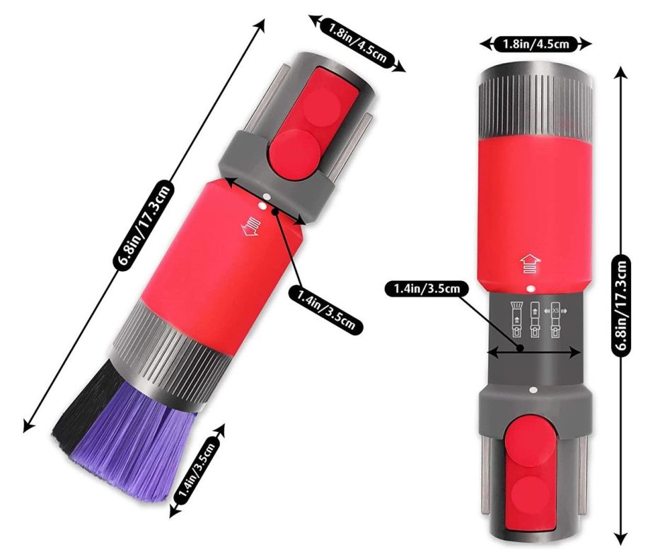Scratch-Free, Self cleaning Dusting Brush for Dyson V7, V8, V10, V11, V12 & V15 - Image 3