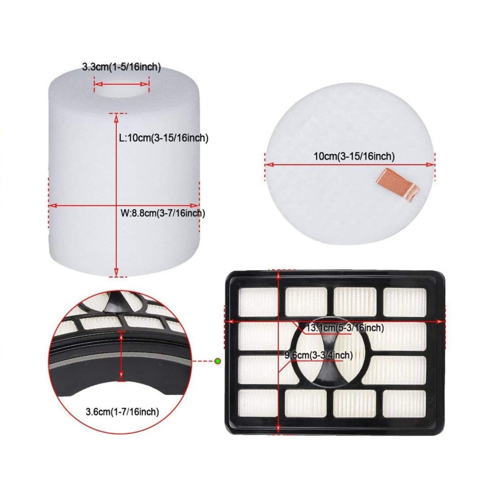 Filter Kit for Shark NV500 Rotator Pro Lift-Away Series Vacuum Cleaners - Image 3