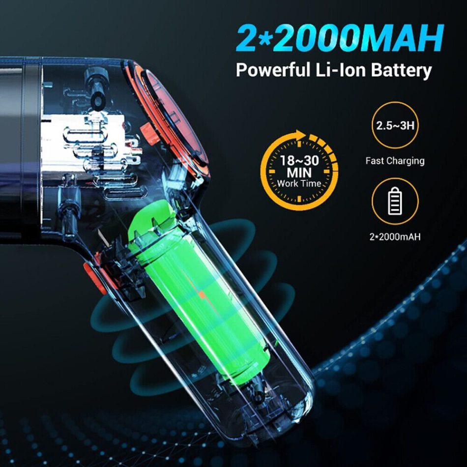Portable Vacuum Cleaner Car Air Duster Handheld Cordless Home Car Dust Blower - Image 5