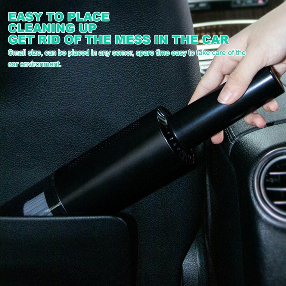 Wireless Charge 6000Pa Suction Powerful Portable Car Vacuum Cleaner Home Duster(White) - Image 4