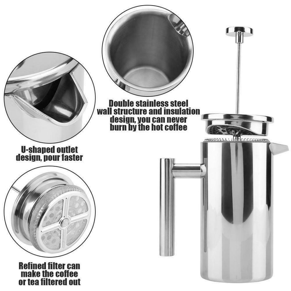 French Press Coffee Maker 1000m - Image 3