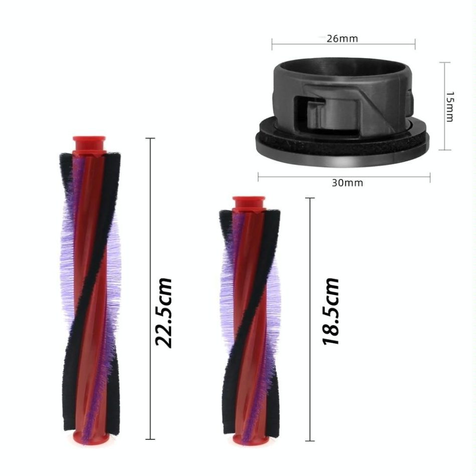 Roller Bar Brush Head for Dyson V6 Dc59 Dc62 Sv03 Vacuum Cleaner - End Cap - Image 3